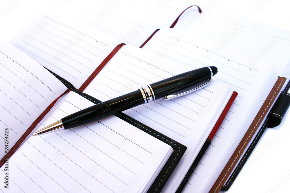 Pen and notebooks Pen and notebooks