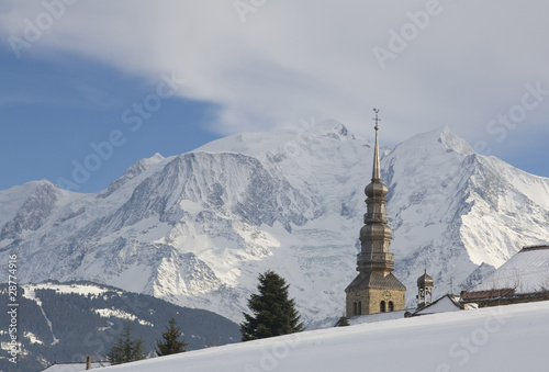 Mont Blanc , vu de Combloux