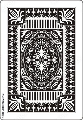 playing card back side 62x90 mm