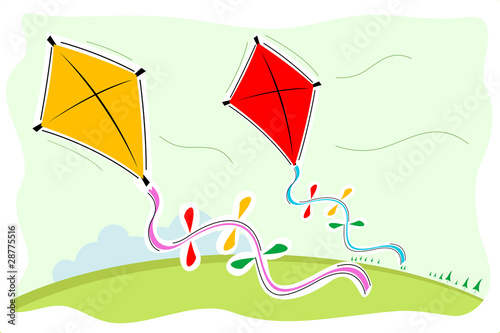 colorful kites