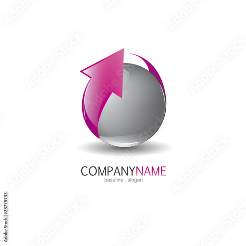 company logo abstrait