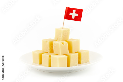 swiss cheese cubes