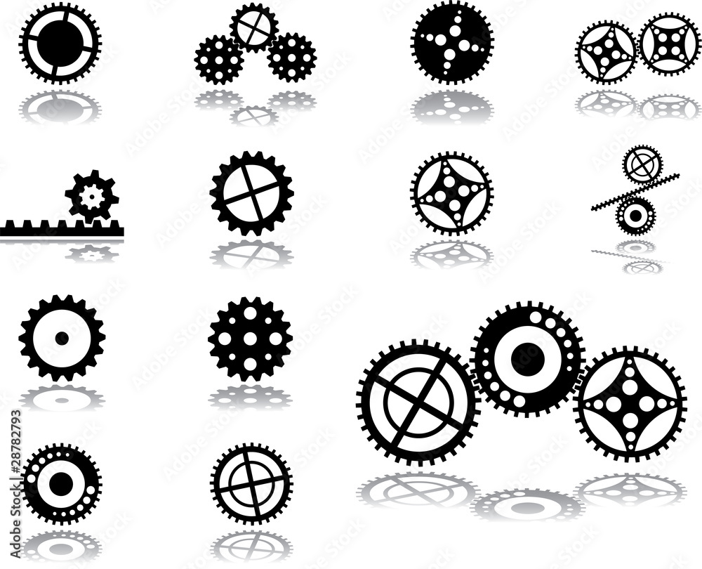 Set icons - 174. Gears Set icons - 174. Gears