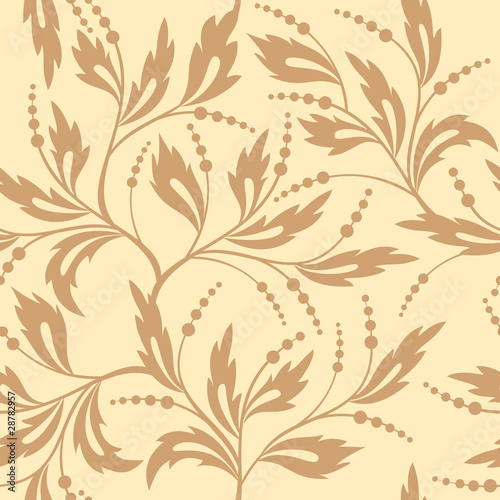 vector floral beige seamless texture