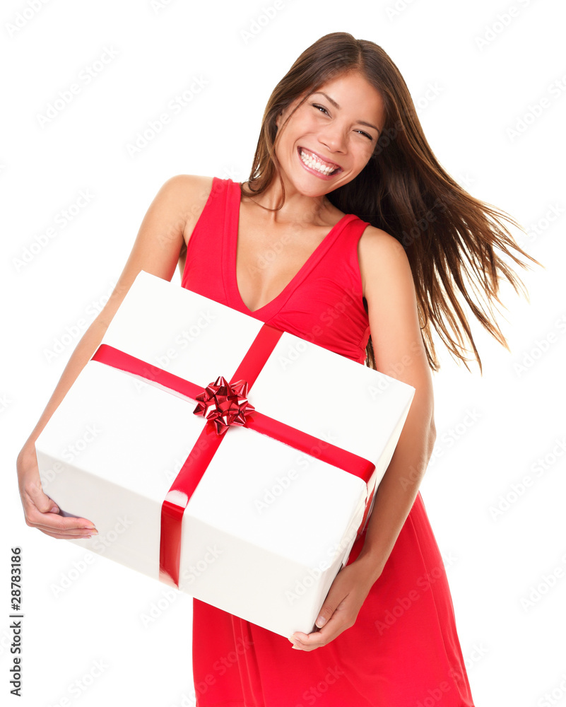 © Ariwasabi - Asian woman with gift © Ariwasabi - Asian woman with gift
