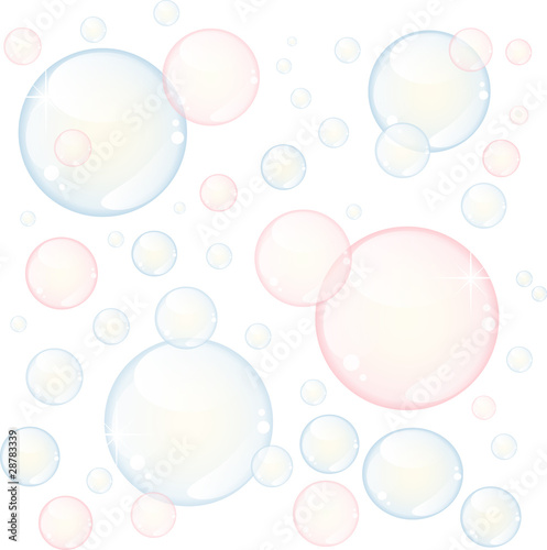 Blue and Pink bubbles background