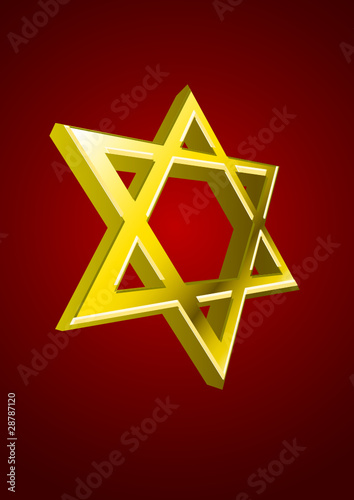 Vector Jewish star