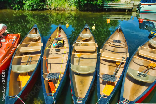 Canoes Fototapet