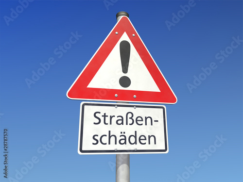 Achtung Straßenschäden!