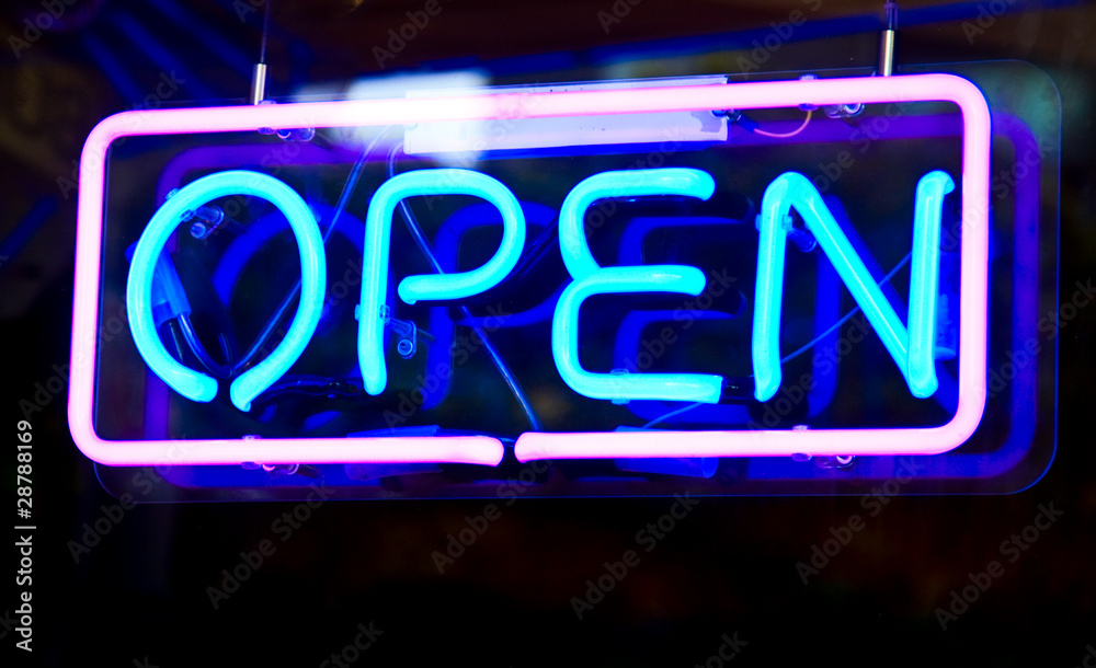 Obraz premium Open sign