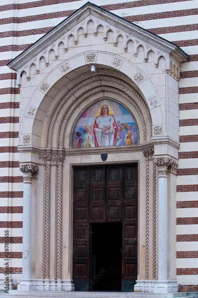 Porch at the entrance of a church