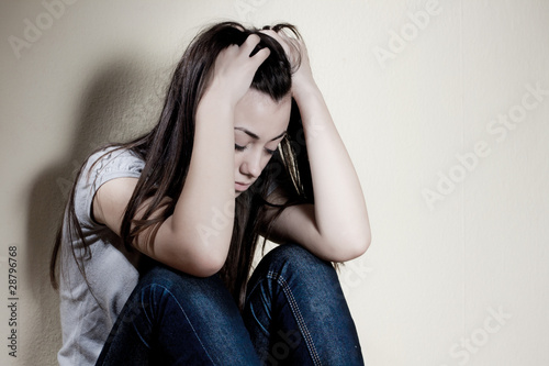 depressed teenager photo