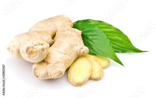 Canvas-taulu Ginger with leaves