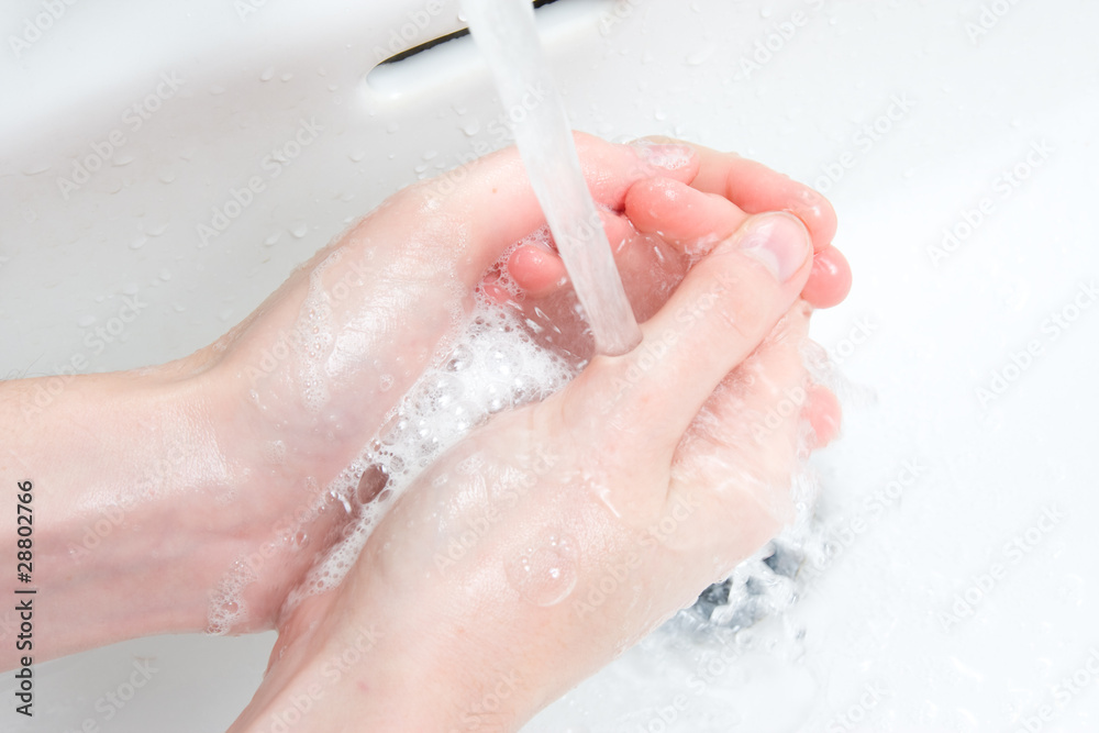 Fototapeta premium mani e acqua