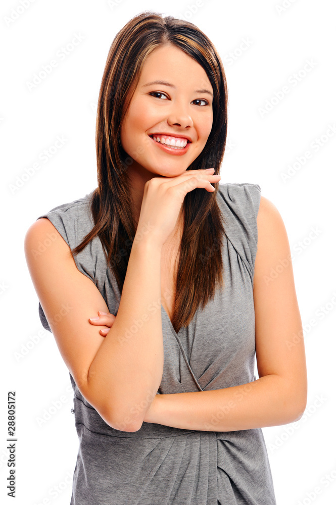 Pretty girl strikes a pose