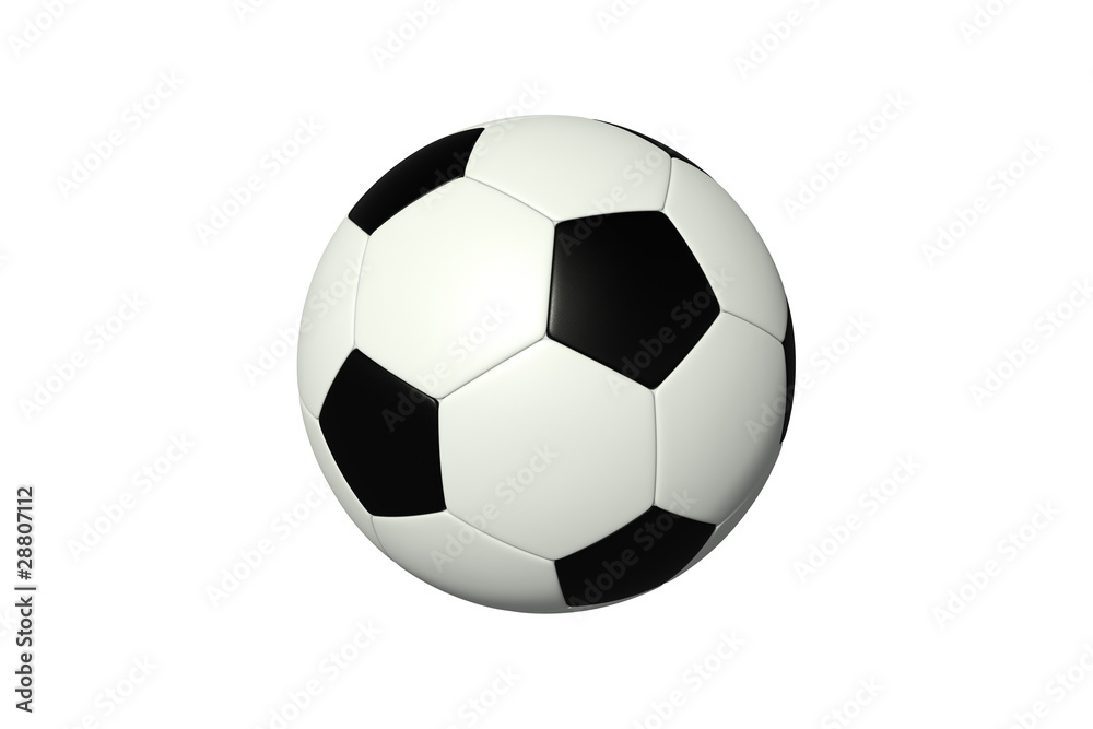 Soccer ball on a white background