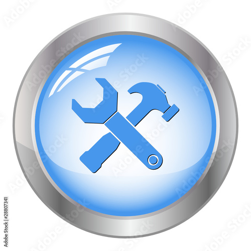 Tool Button  blau