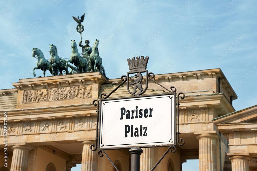 Obraz premium Pariser Platz in Berlin