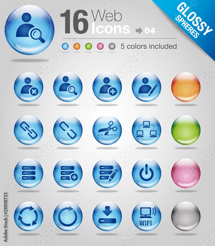 Glossy spheres - web icons 04