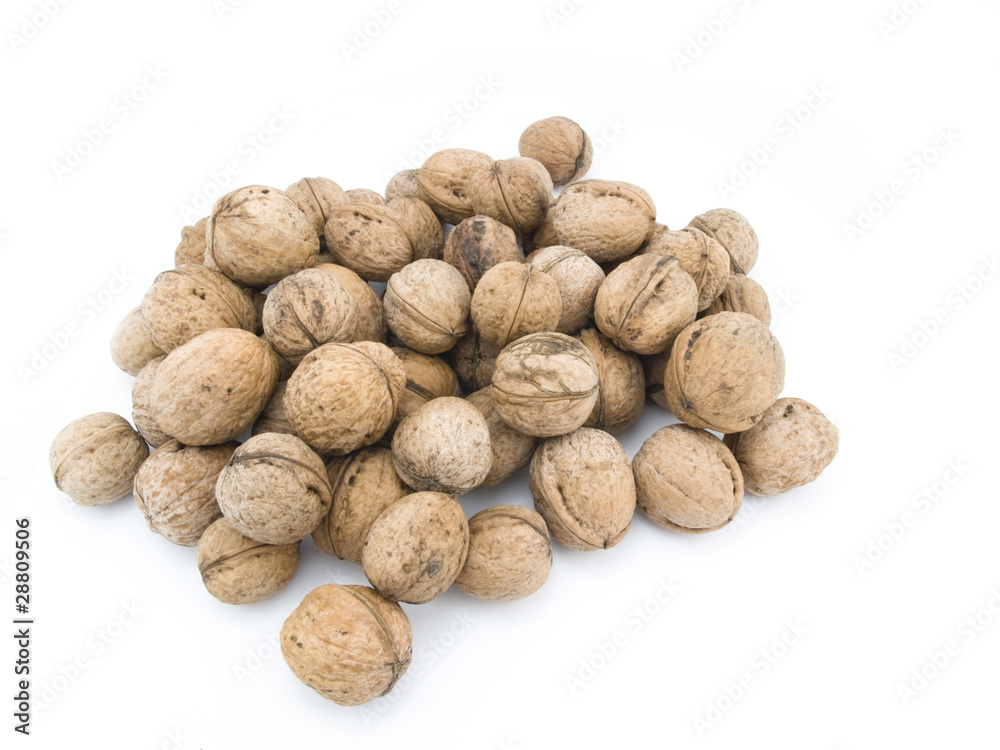 Heap of walnuts Heap of walnuts