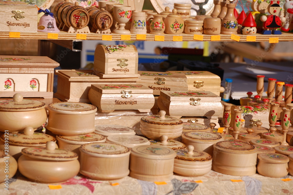 Fototapeta premium Wooden souvenirs