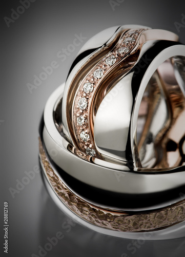 Fotografía Wedding ring close up