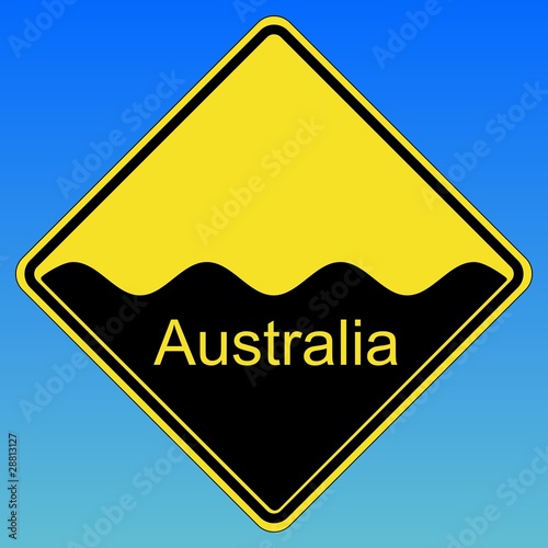 Australia under water