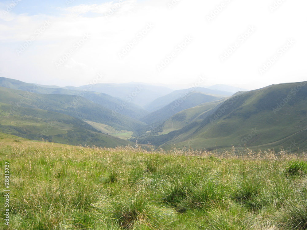 Naklejka premium Mountains far away