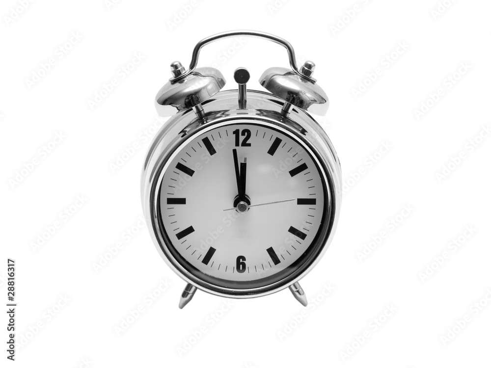 Clock isolated on white background Clock isolated on white background