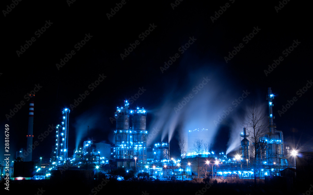 Refinery by Night Refinery by Night