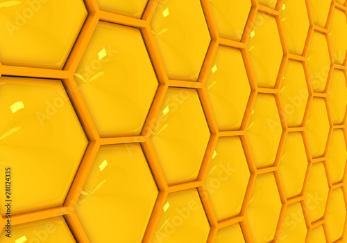 Gold honeycombs