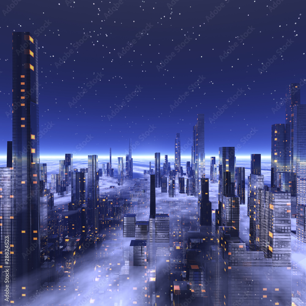 未来都市 Stock イラスト Adobe Stock