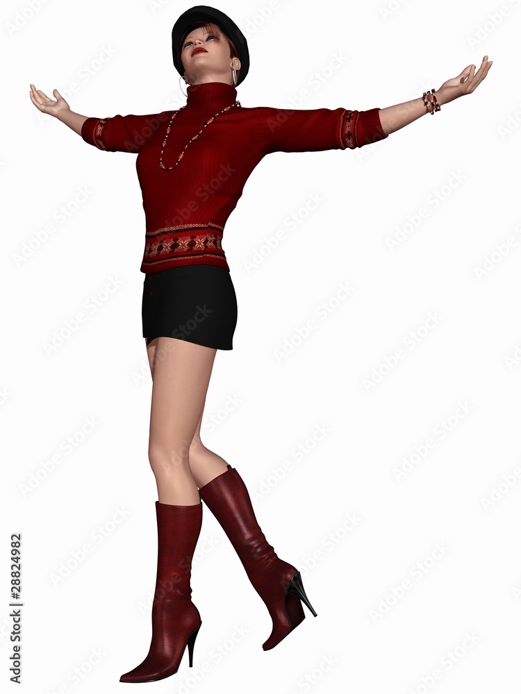 Beautiful young woman with hot winter clothes Beautiful young woman with hot winter clothes