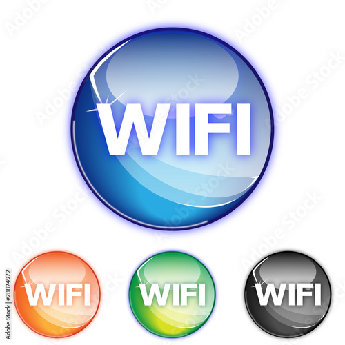Picto wifi - Icon network - collection color