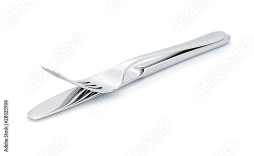 Two utensils k- knife and fork