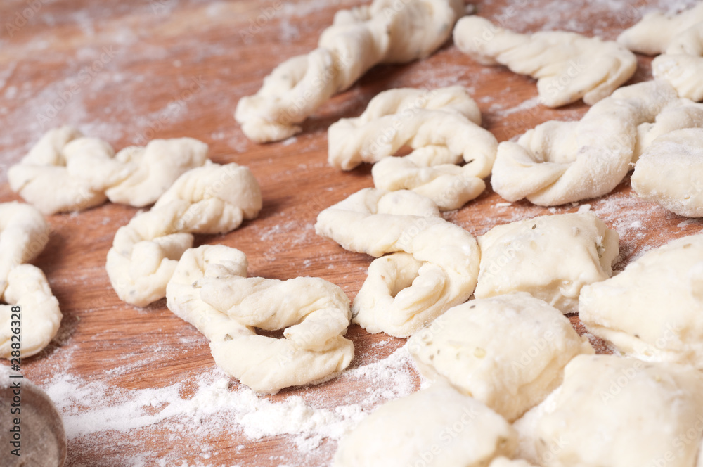 Baking cookies. Preparing for Christmas Baking cookies. Preparing for Christmas