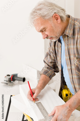 Wallpaper Mural Home improvement - handyman measure porous brick Torontodigital.ca