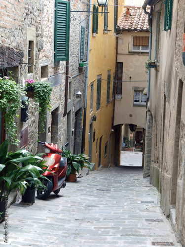 A street in Cortona  the Tuscan town of Etruscan origin