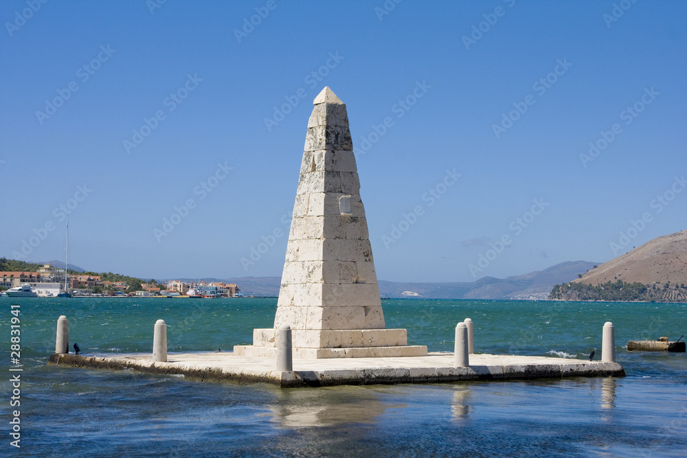 Obelisk, Drapano Bridge, Argostoli