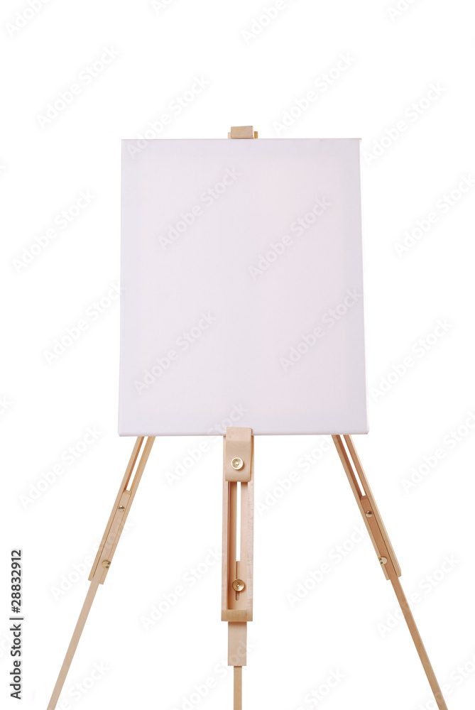 Staffelei mit Leinwand