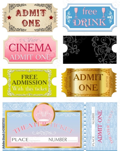 Vintage tickets