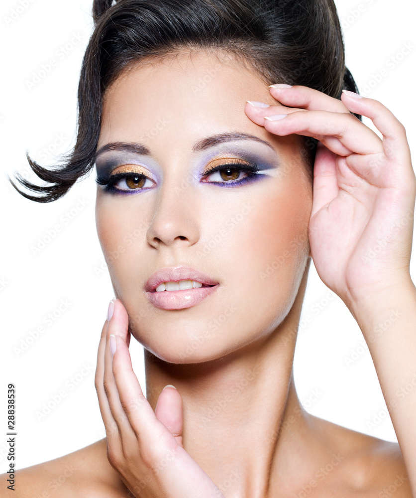 glamour woman with modern fashion makeup