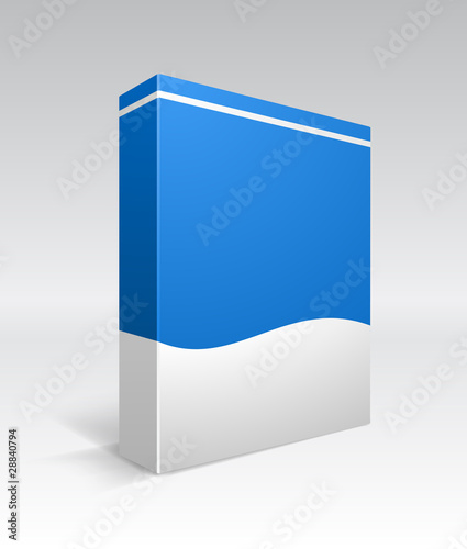 Blank dvd box on background