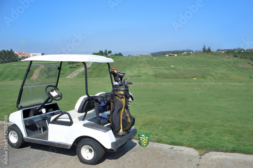 Golfcart Driving Range Golfplatz