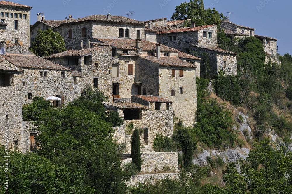 Mountain village in Provence,France. Mountain village in Provence,France.