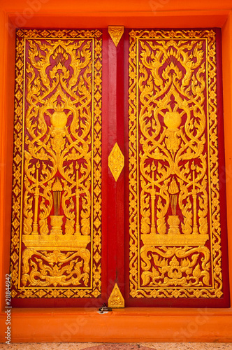 the door of Thai church,