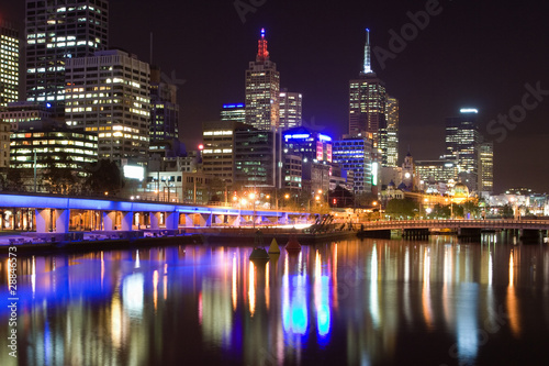 Melbourne at night