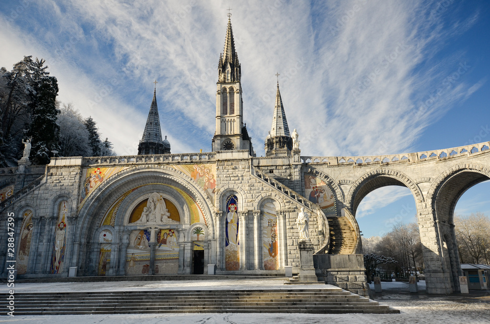 Promenade hivernale à Lourdes