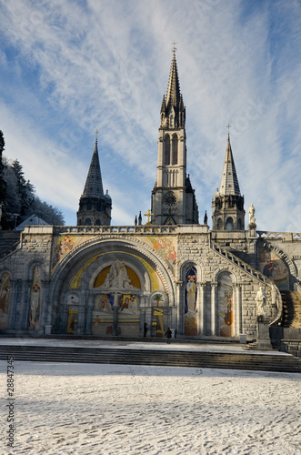 Neige à Lourdes