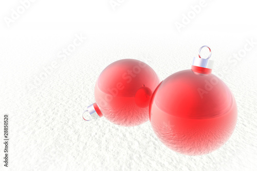 Red Christmas balls